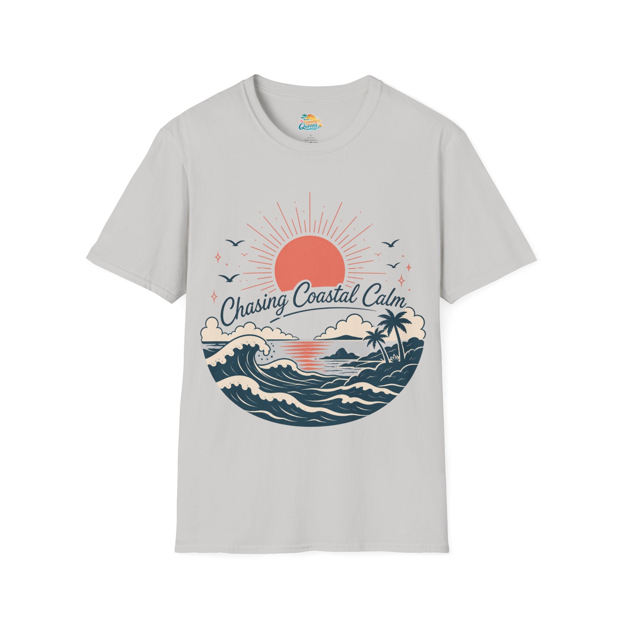 Chasing Coastal Calm Sunset Surf T-Shirt