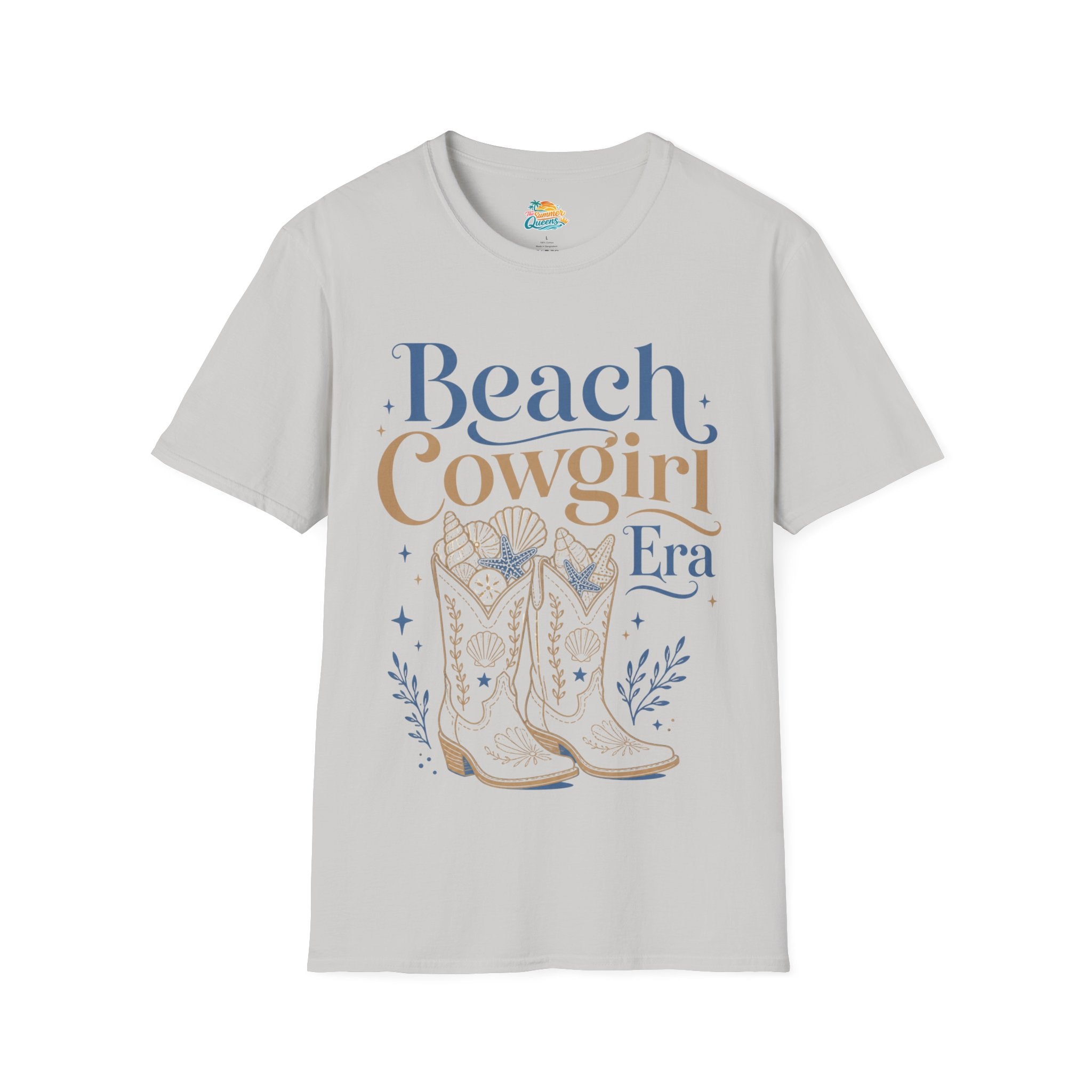 Beach Cowgirl Era T-Shirt — Coastal Western Boots Graphic Tee