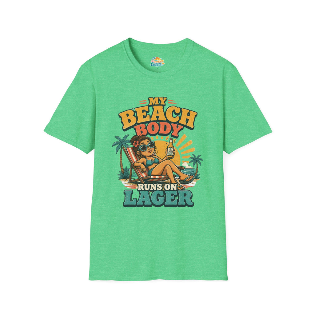 My Beach Body Runs on Lager T-Shirt