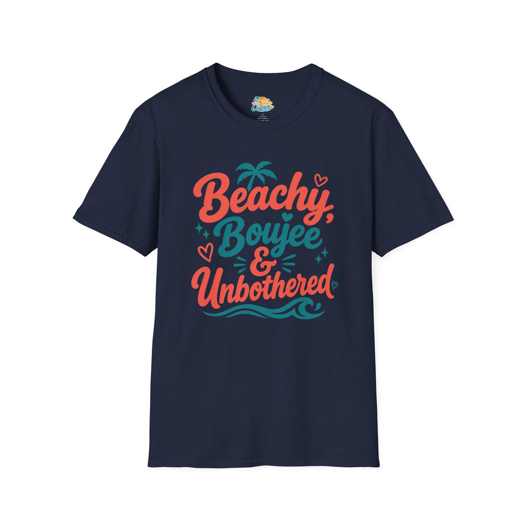 Beachy, Boujee & Unbothered T-Shirt — Tropical Summer Graphic Tee