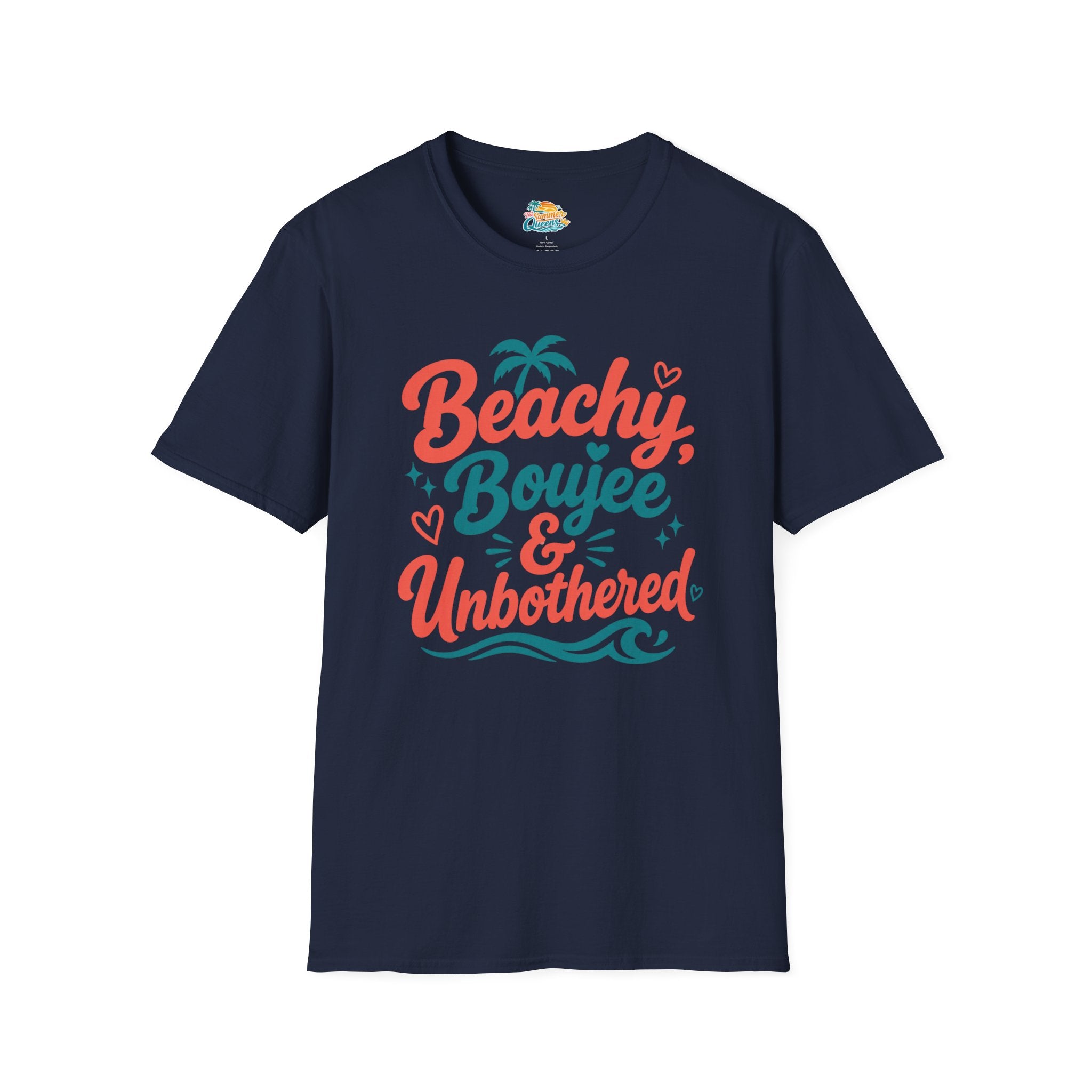Beachy, Boujee & Unbothered T-Shirt — Tropical Summer Graphic Tee