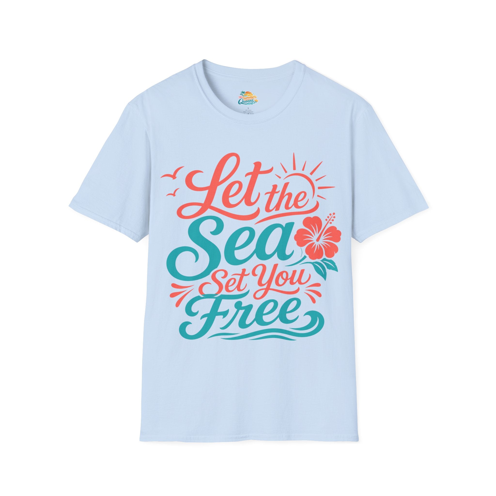 Let the Sea Set You Free T-Shirt — Beachy Coastal Graphic Tee