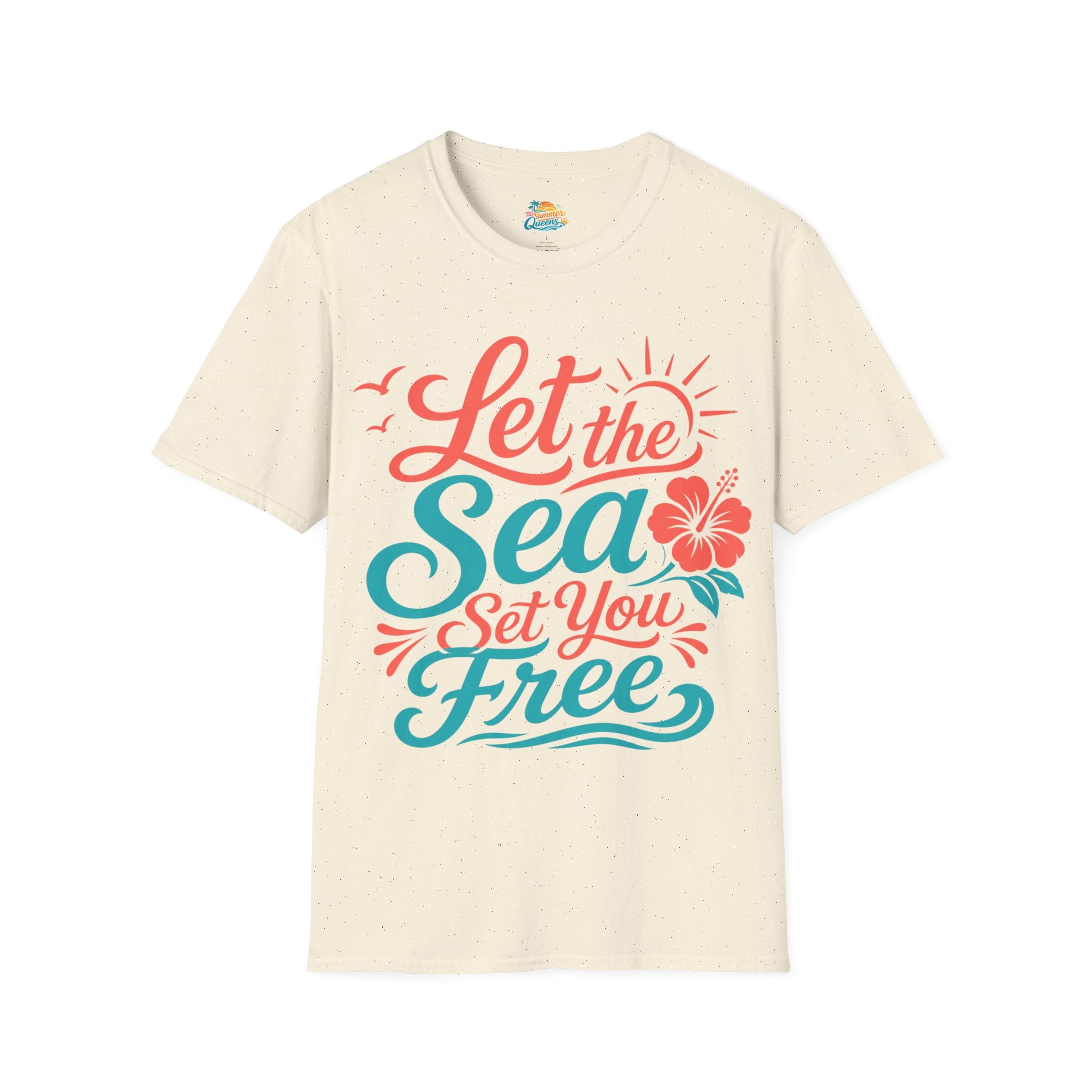 Let the Sea Set You Free T-Shirt — Beachy Coastal Graphic Tee