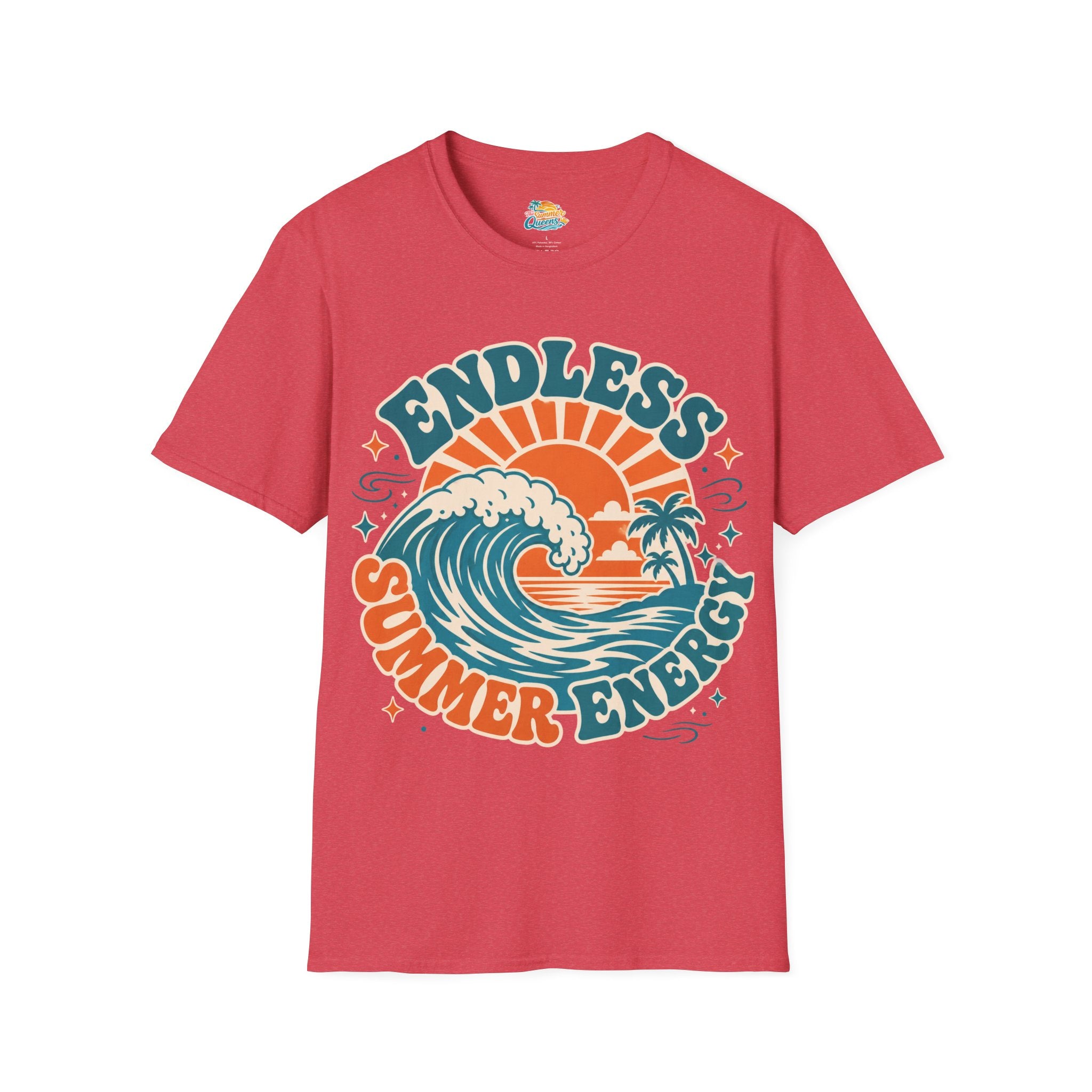 Endless Summer Energy T-Shirt — Retro Surf Wave Graphic Tee