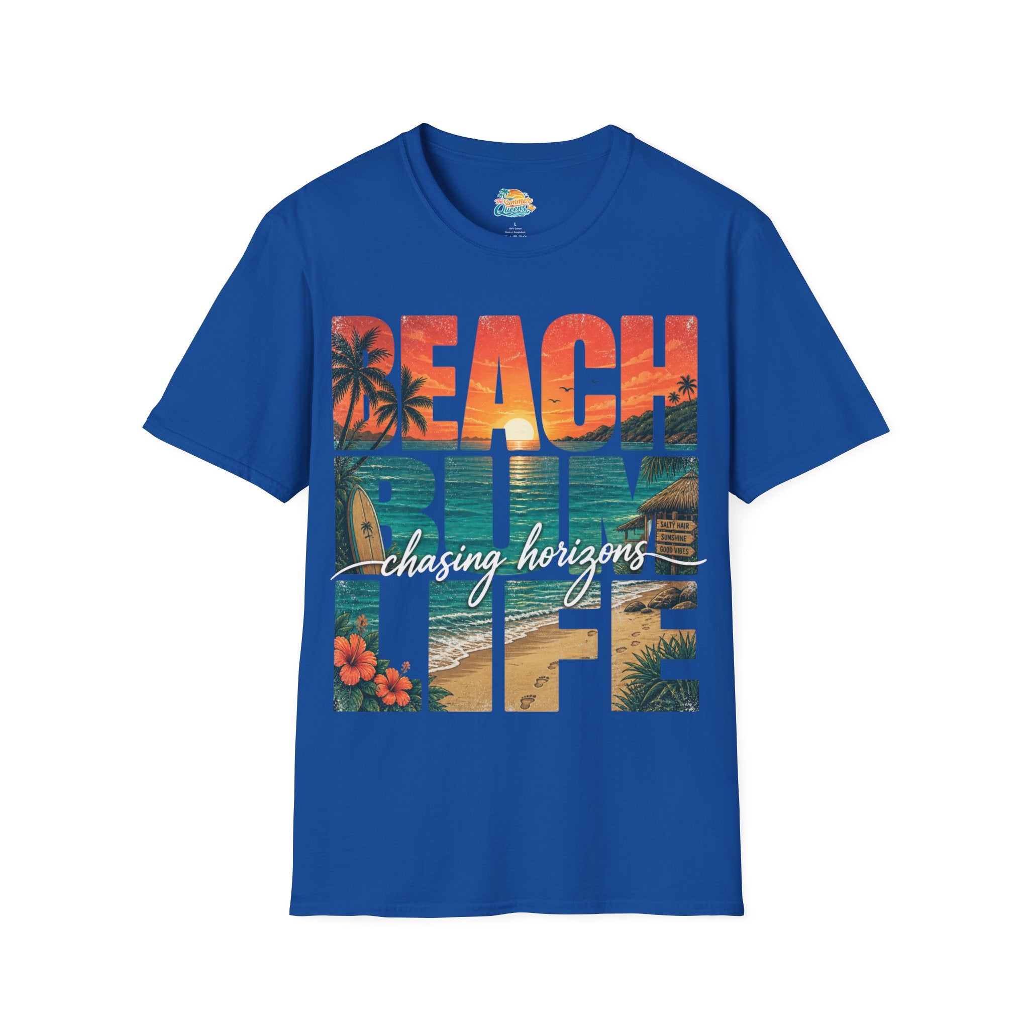 Beach Bum Life T-Shirt – Tropical Surfing Vacation Graphic Tee