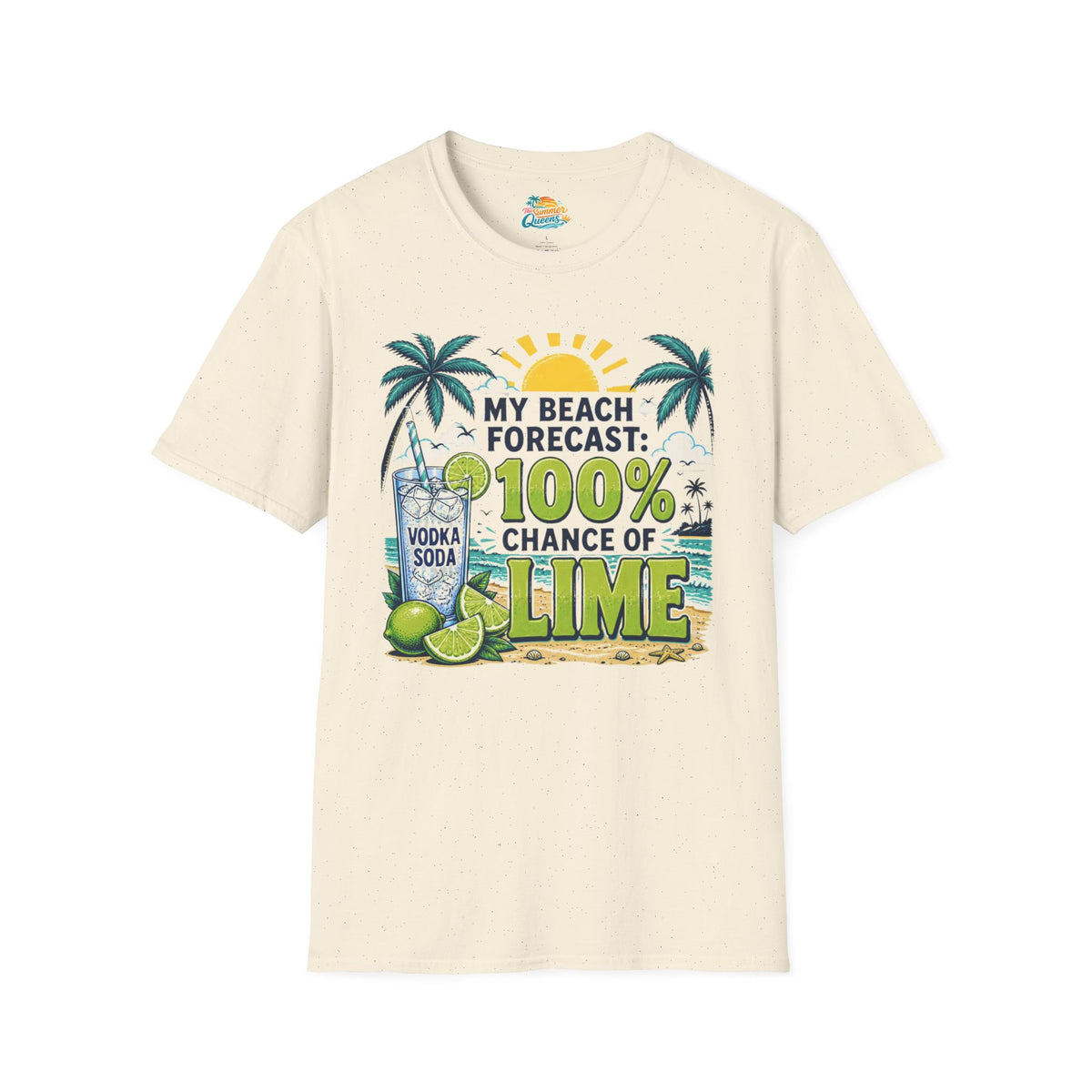 My Beach Forecast: 100% Chance of Lime T-Shirt