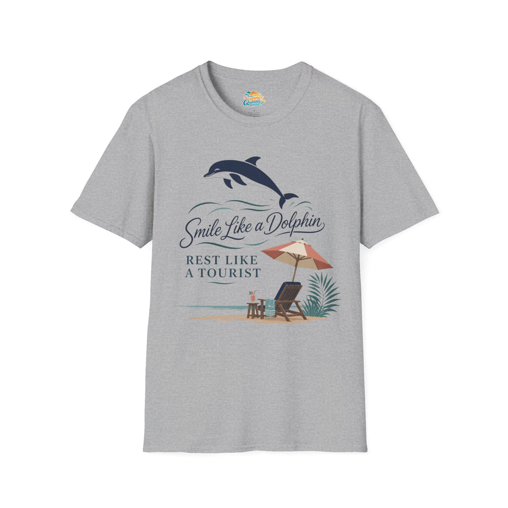 Smile Like a Dolphin Beach T-Shirt
