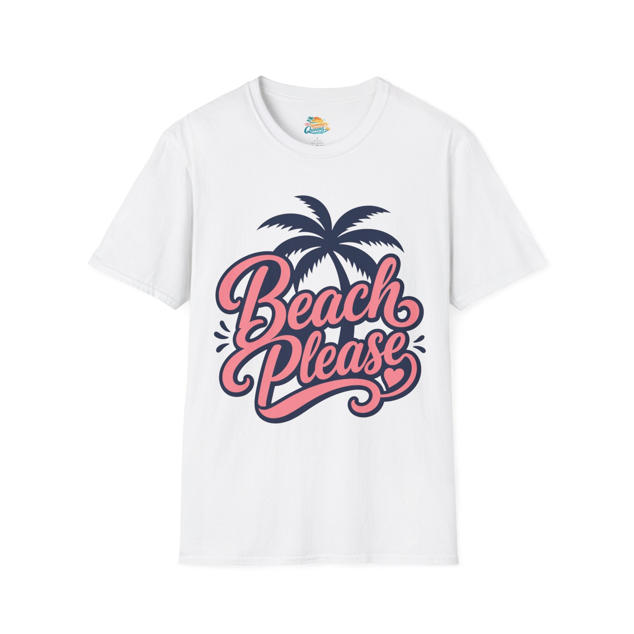 Beach Please T-Shirt — Retro Palm Tree Graphic Tee