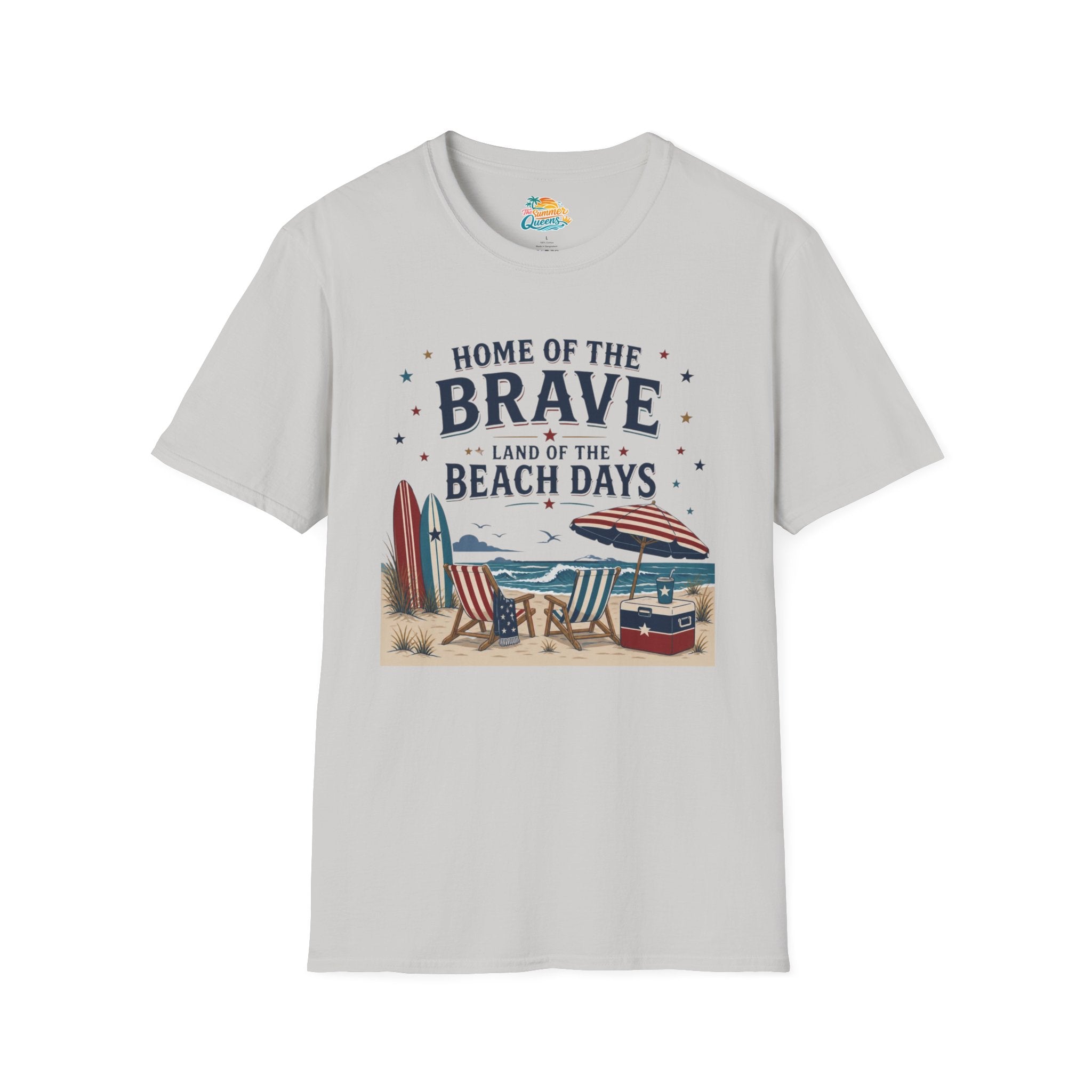 Home of the Brave, Land of the Beach Days T-Shirt