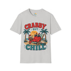 Crabby But Chill T-Shirt — Retro Beach Crab Graphic Tee