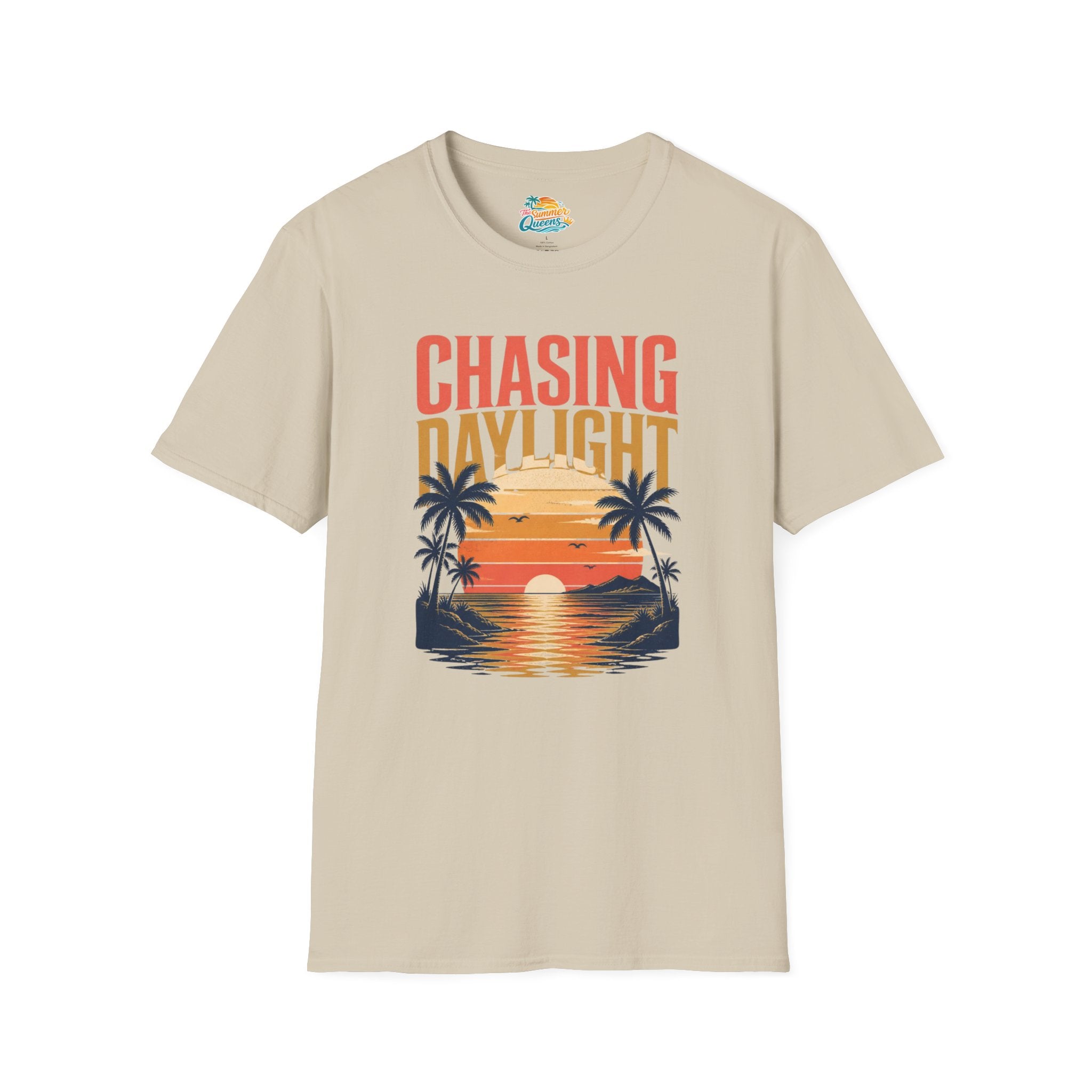 Chasing Daylight Sunset Beach T-Shirt