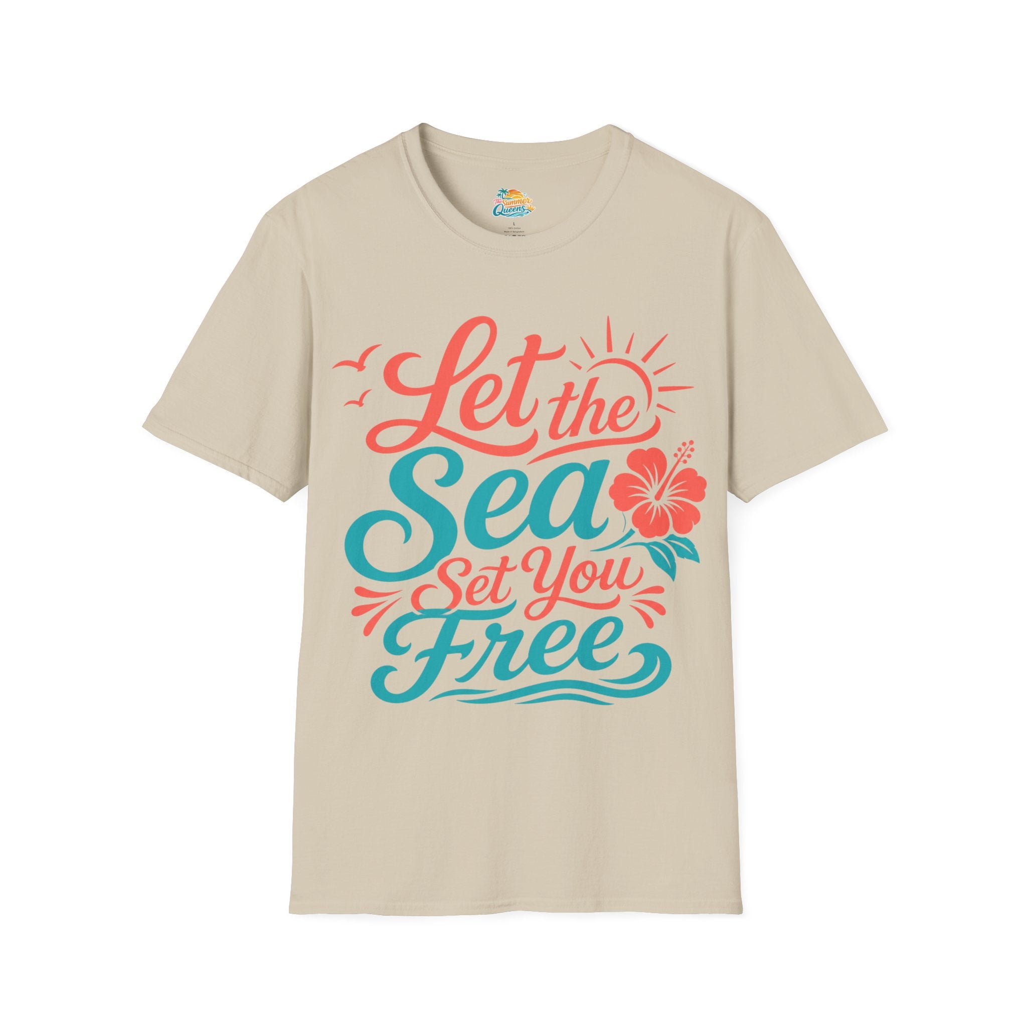 Let the Sea Set You Free T-Shirt — Beachy Coastal Graphic Tee