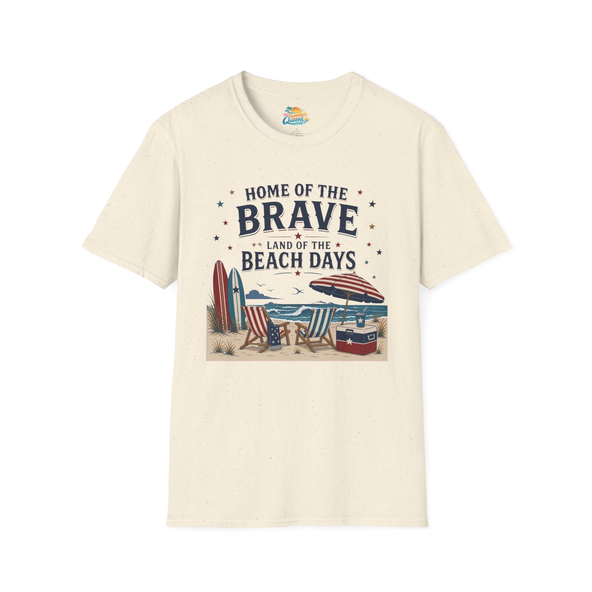 Home of the Brave, Land of the Beach Days T-Shirt