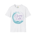 Chasing Calm T-Shirt — Nautical Wave Relaxation Tee