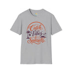 Catch Vibes & Sunsets T-Shirt — Beach Palm Sunset Graphic Tee
