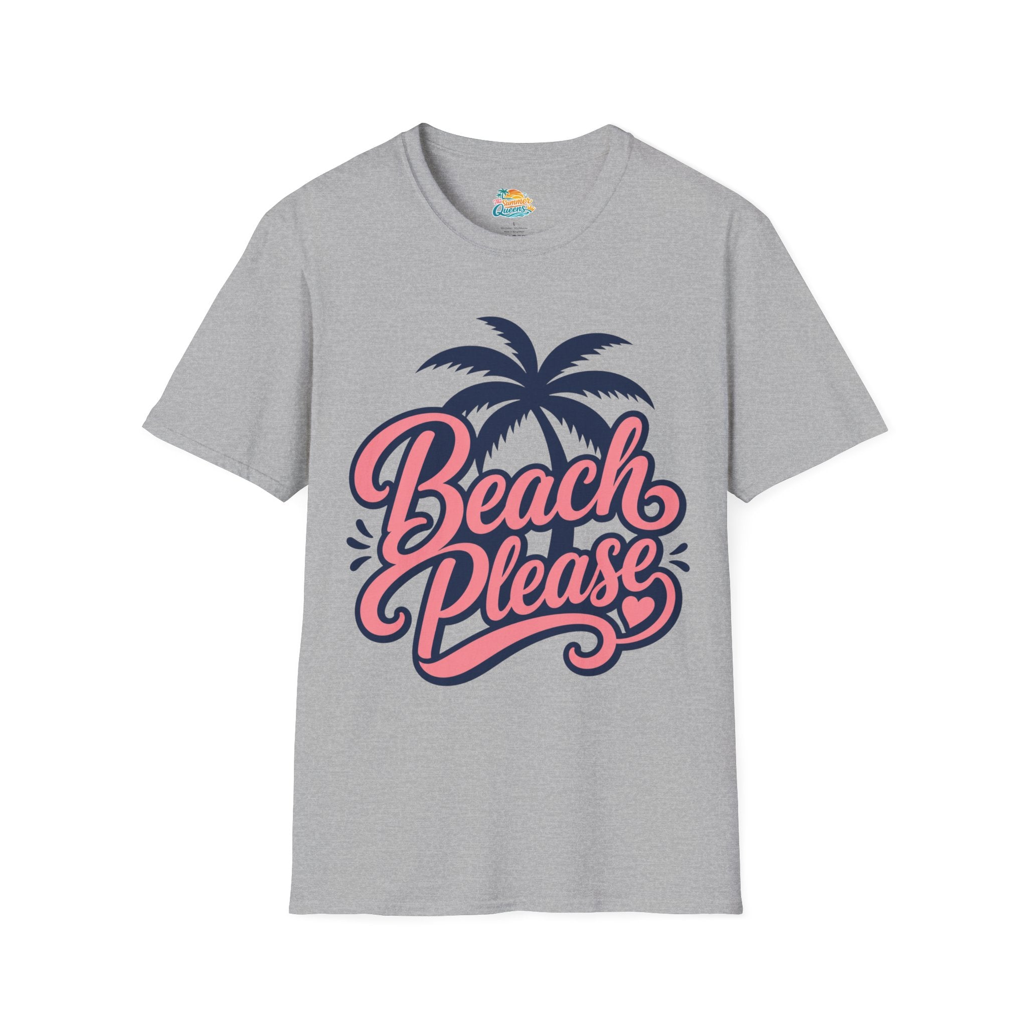 Beach Please T-Shirt — Retro Palm Tree Graphic Tee