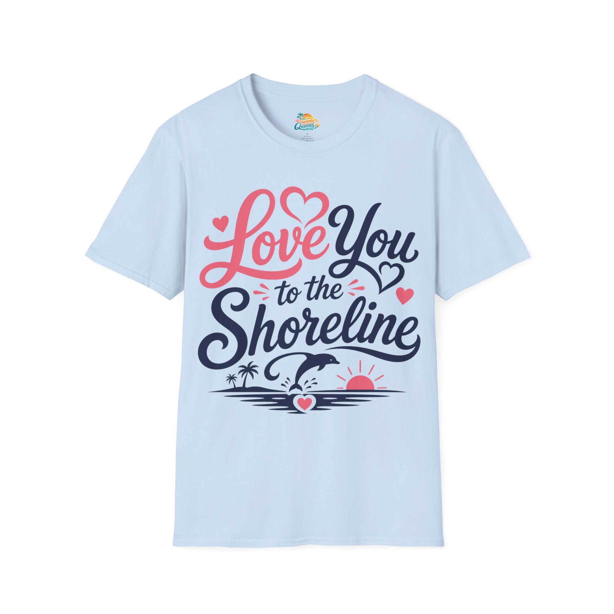 Love You to the Shoreline T-Shirt – Romantic Beach Couple Tee