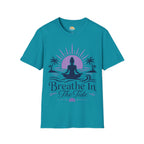 Breathe In The Tide Yoga T-Shirt — Meditative Beach Relaxation Tee