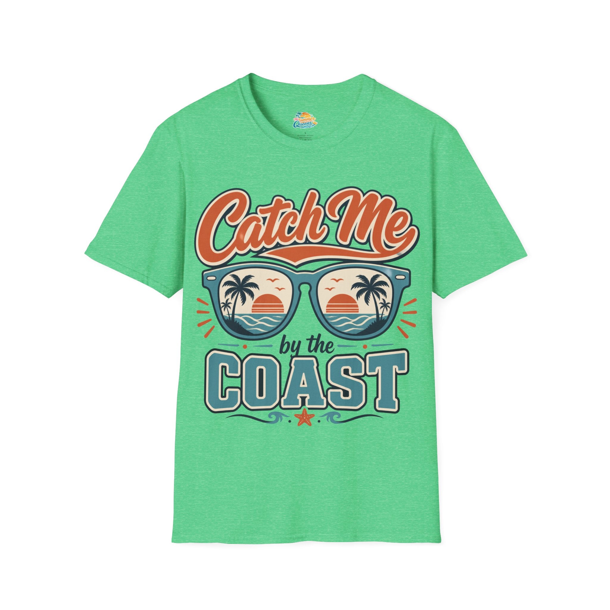 Catch Me by the Coast T-Shirt — Retro Sunglasses Beach Graphic Tee