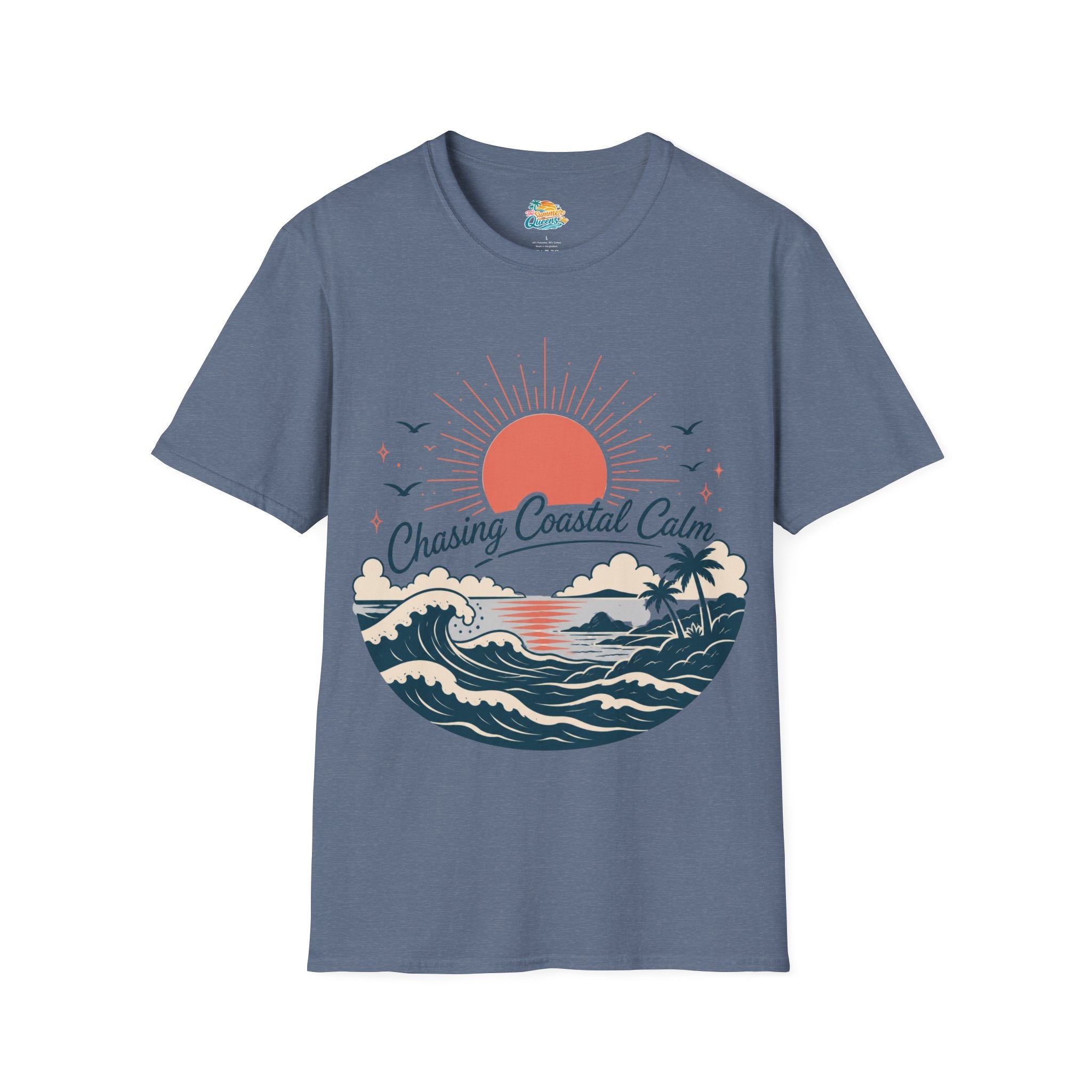 Chasing Coastal Calm Sunset Surf T-Shirt