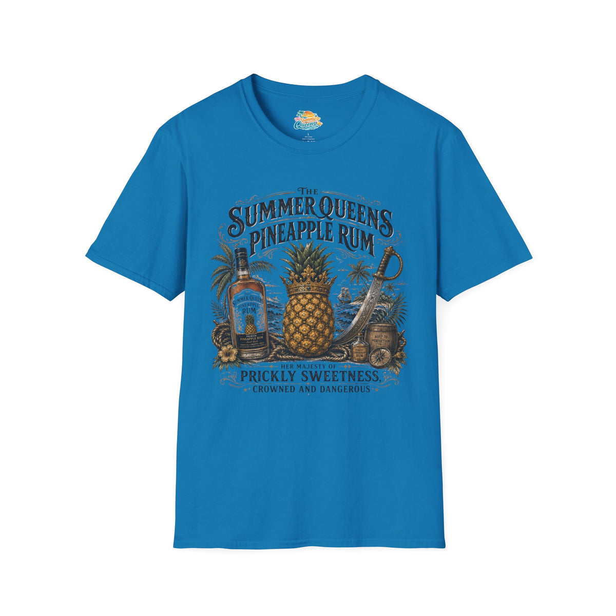 The Summer Queens Pineapple Rum Bottle T-Shirt