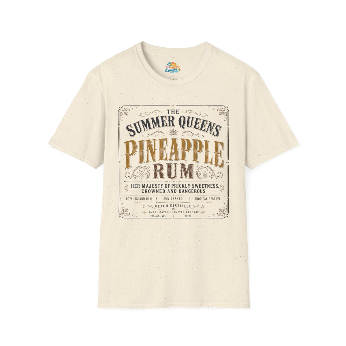 The Summer Queens Pineapple Rum Label T-Shirt