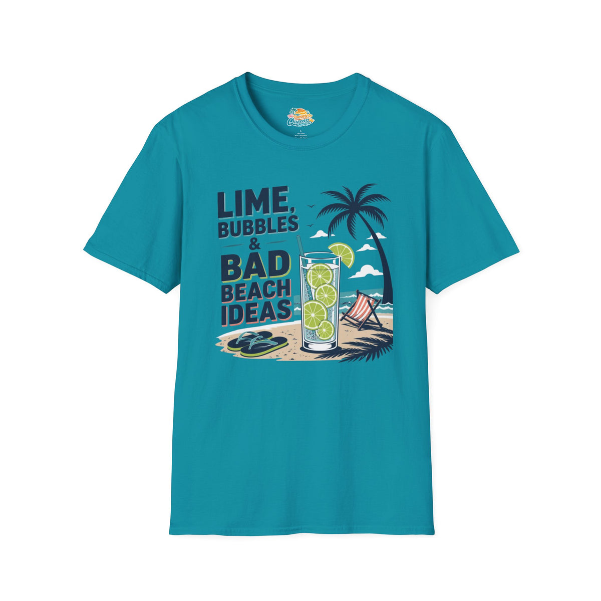 Lime, Bubbles & Bad Beach Ideas T-Shirt
