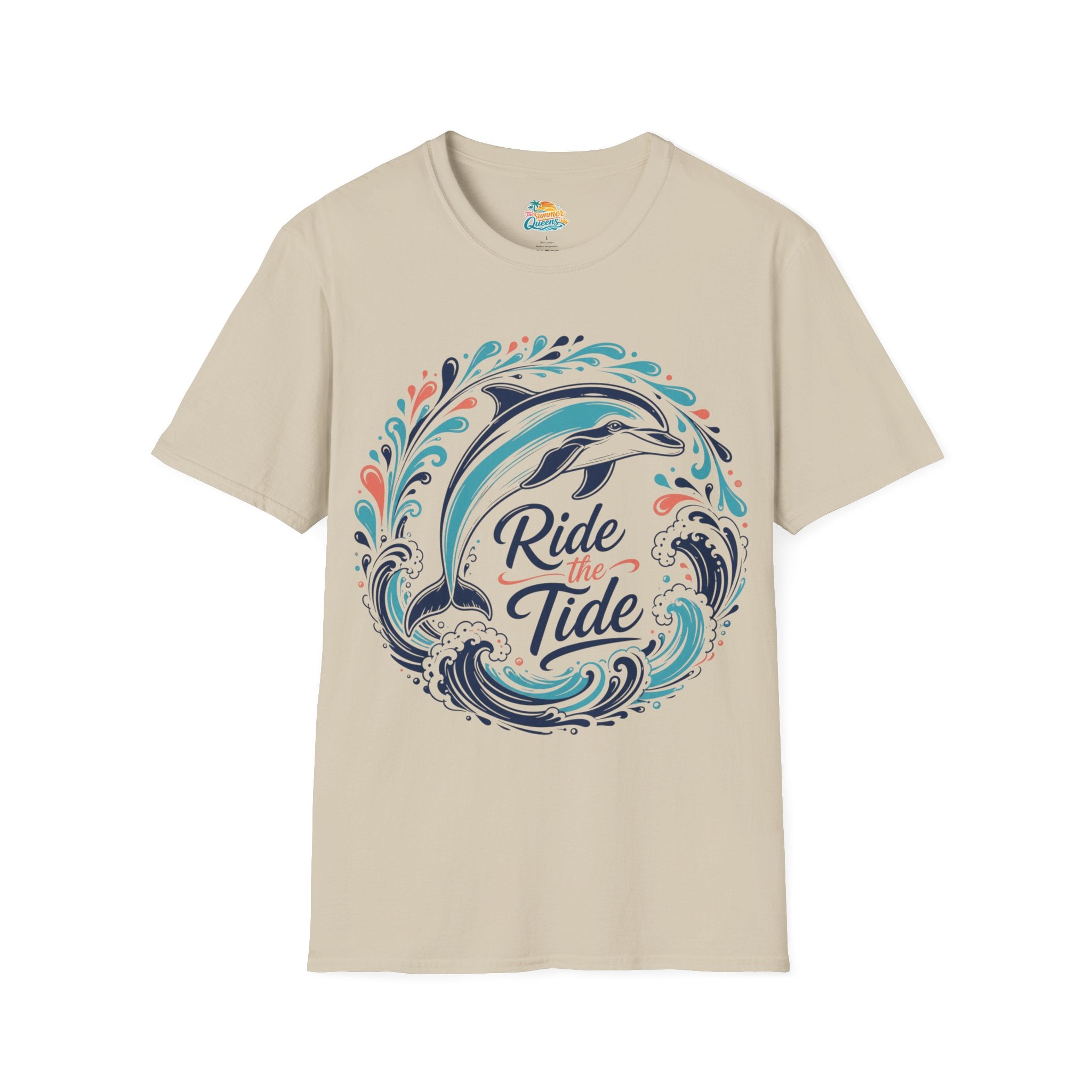 Ride the Tide Dolphin Wave T-Shirt