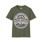 Stay Salty Coastal T-Shirt – Nautical Compass & Sailboat Design