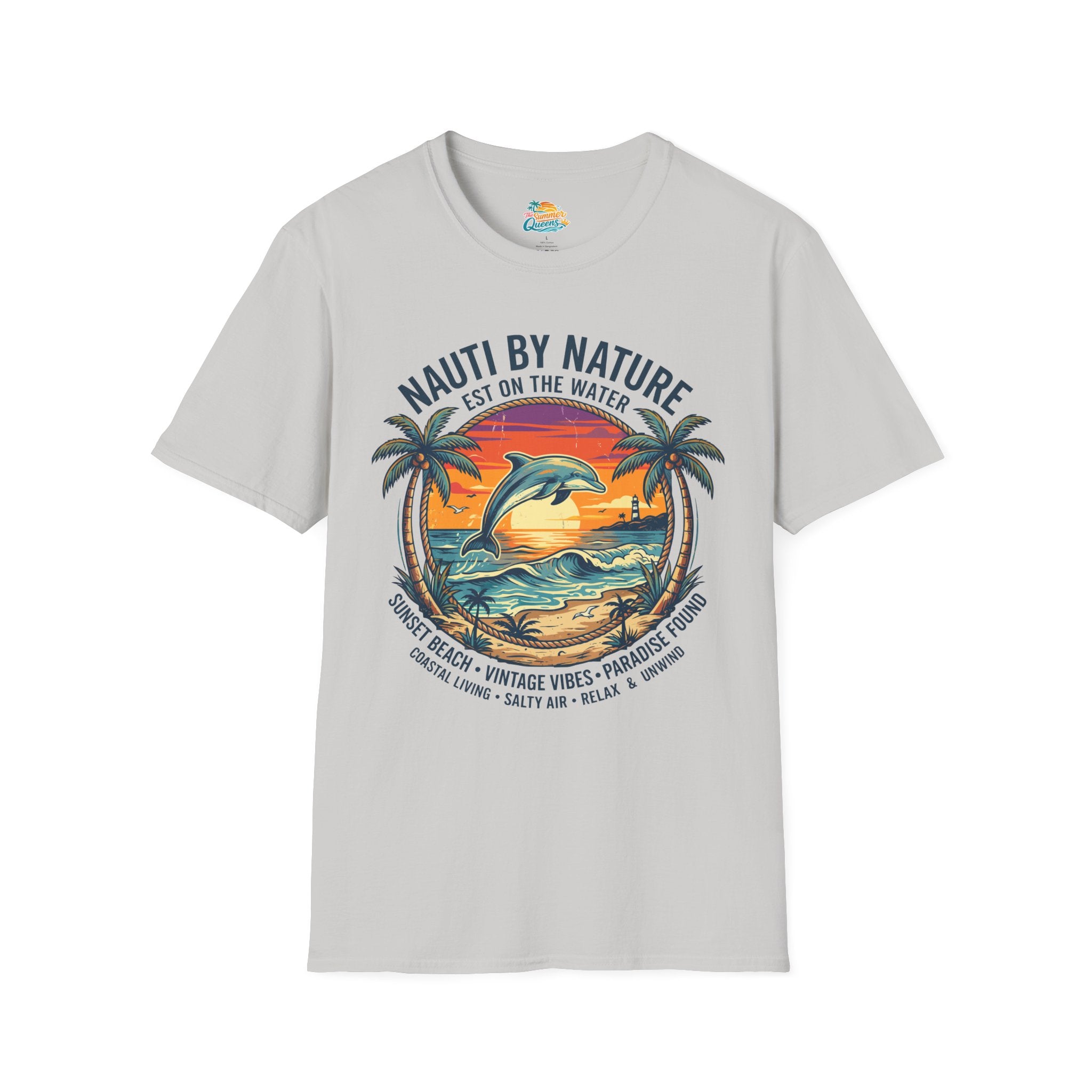 Nauti By Nature EST On The Water - Dolphin Sunset T-Shirt