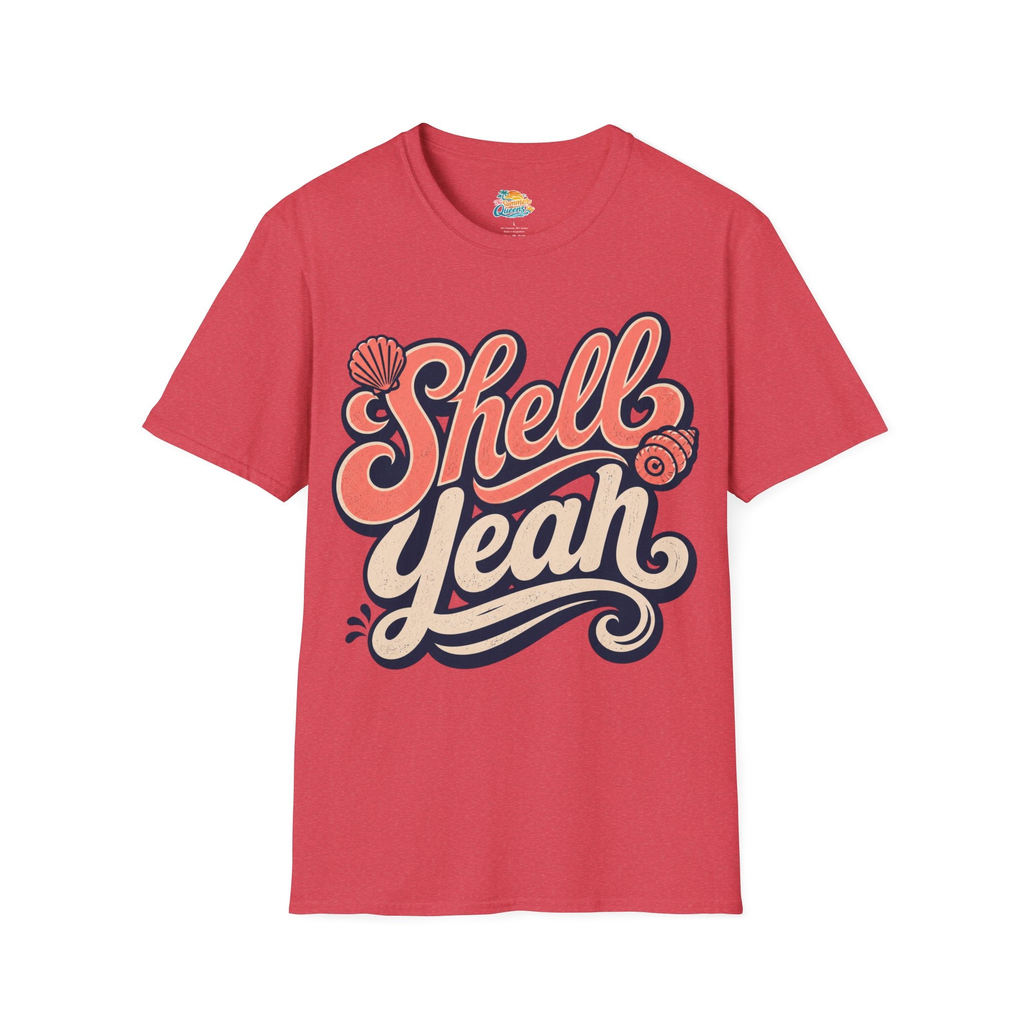 Shell Yeah T-Shirt — Retro Beachy Seashell Graphic Tee