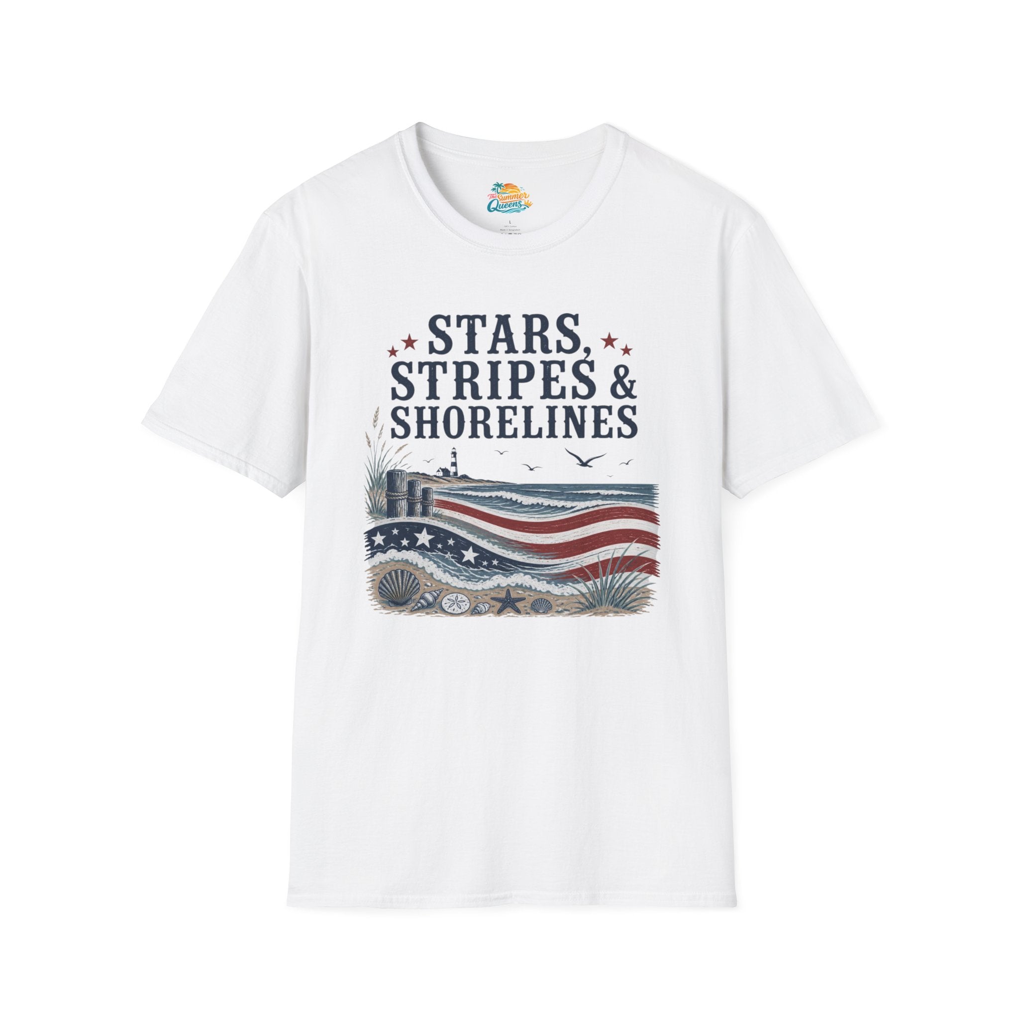 Stars, Stripes & Shorelines US Flag T-Shirt