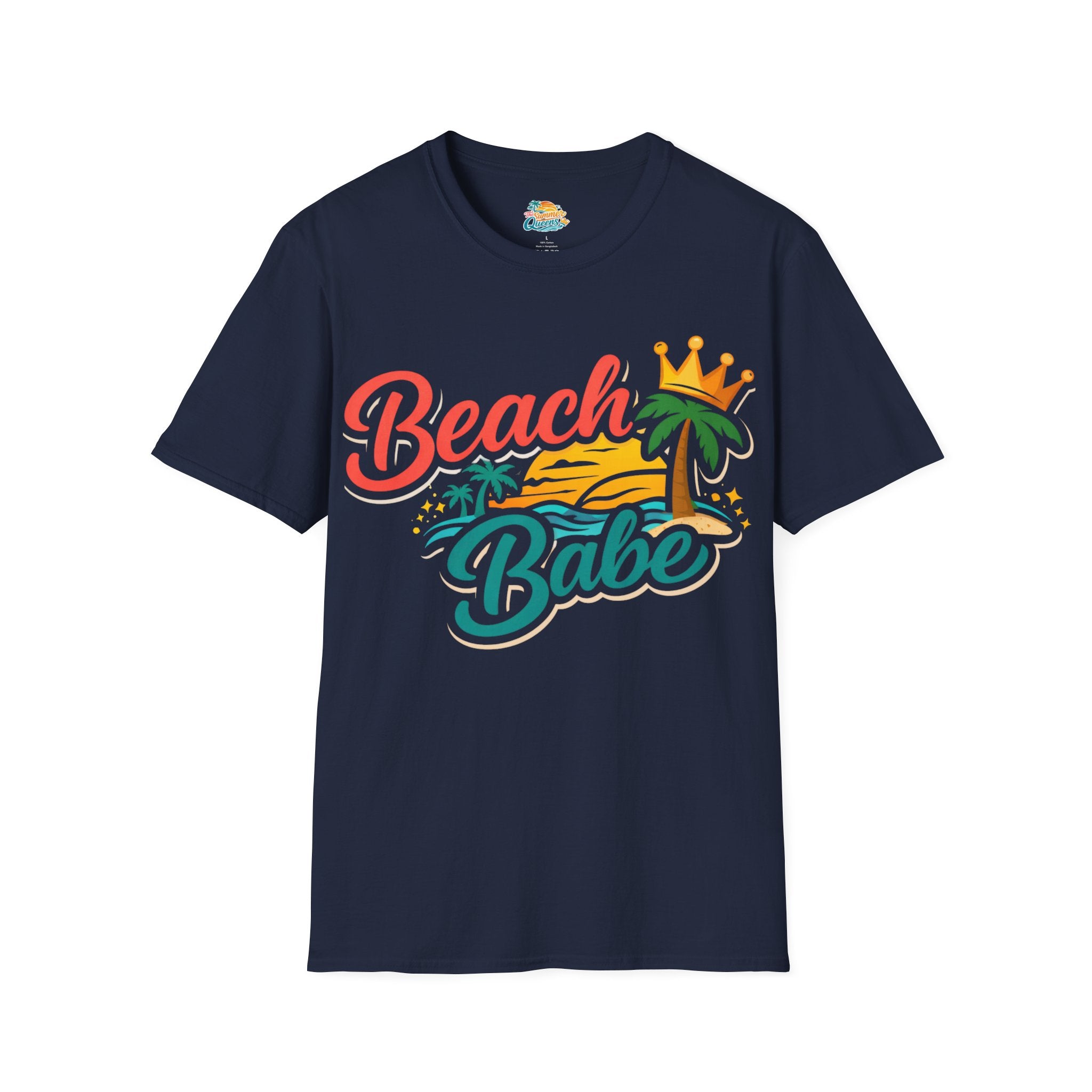 Beach Babe T-Shirt — Tropical Palm Sunset Graphic Tee