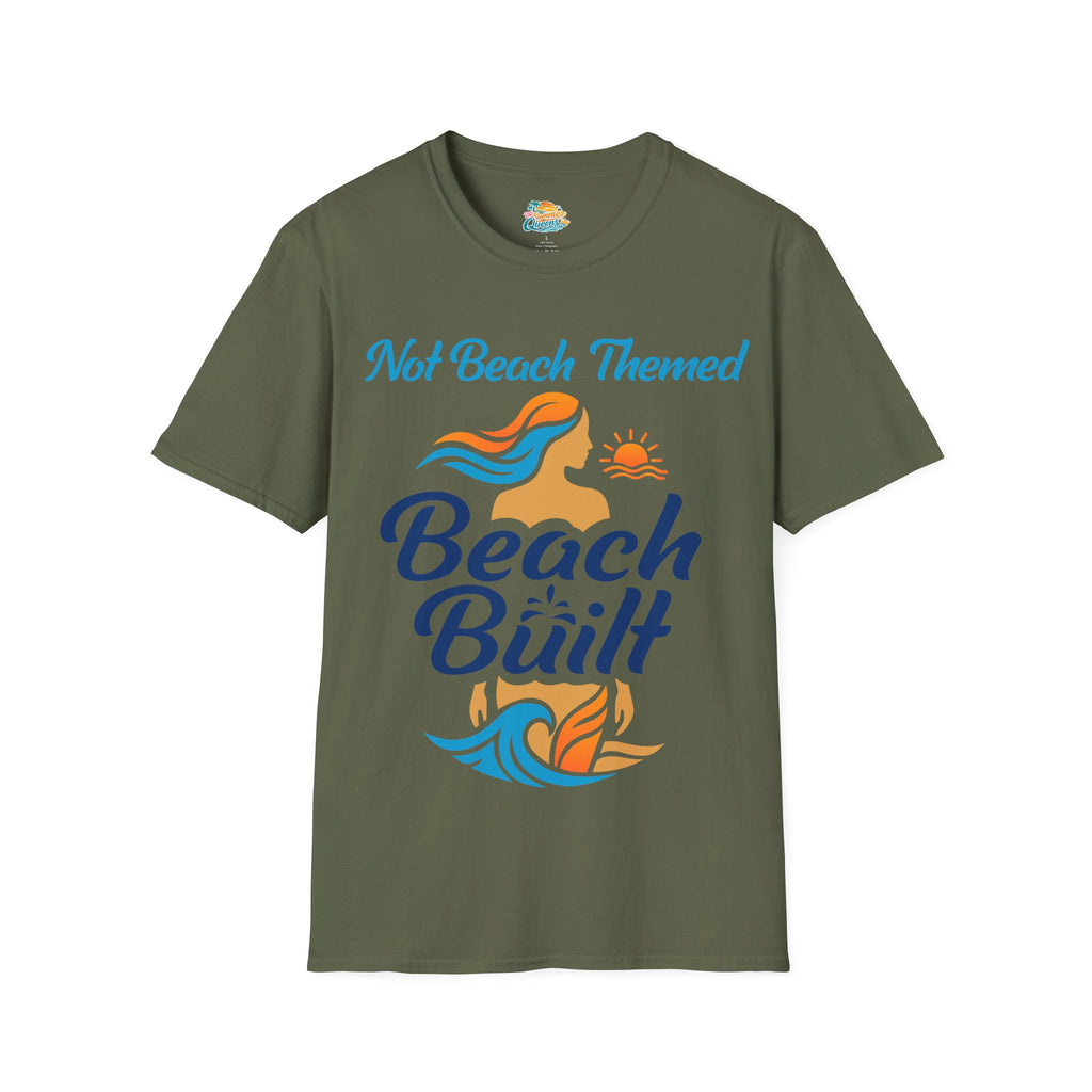 Not Beach Themed, Beach Built T-Shirt — Summer Graphic Tee