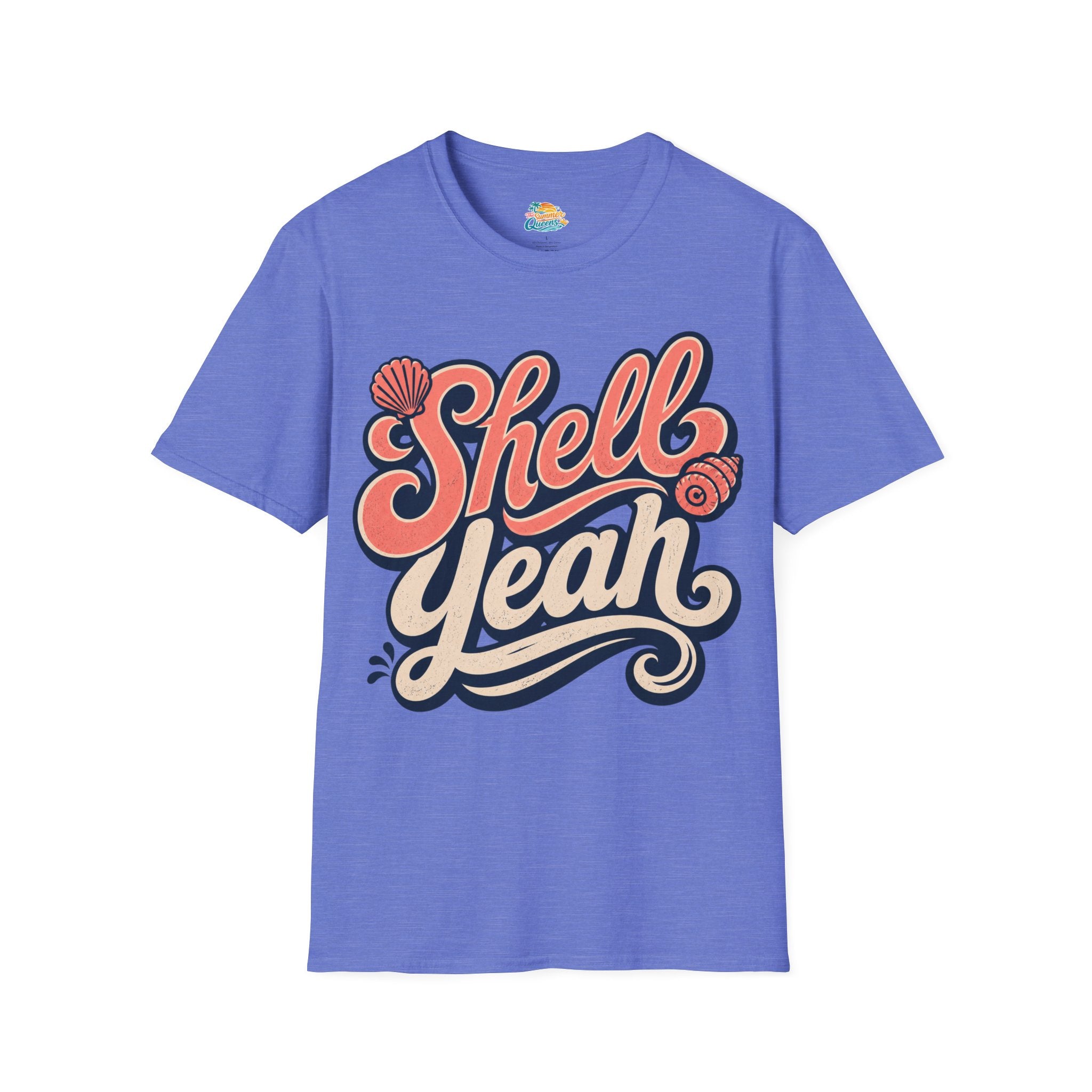 Shell Yeah T-Shirt — Retro Beachy Seashell Graphic Tee