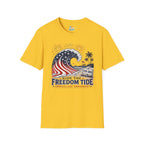 Ride the Freedom Tide Beach T-Shirt