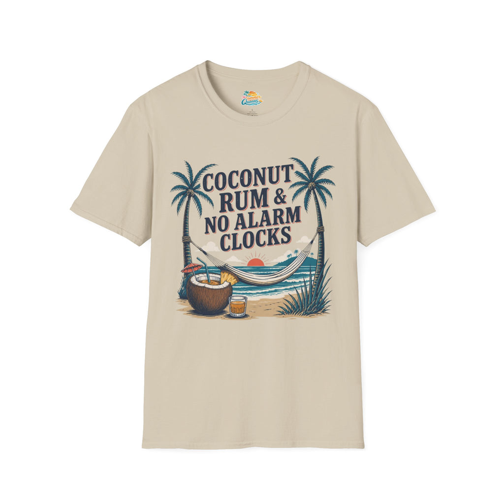 Coconut Rum & No Alarm Clocks T-Shirt