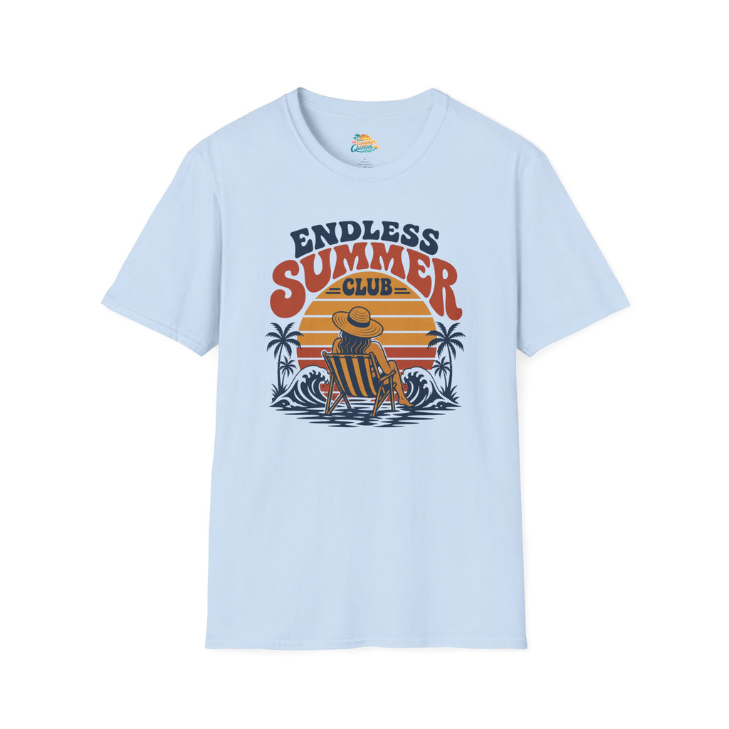 Endless Summer Club T-Shirt — Vintage Beach Sunset Graphic