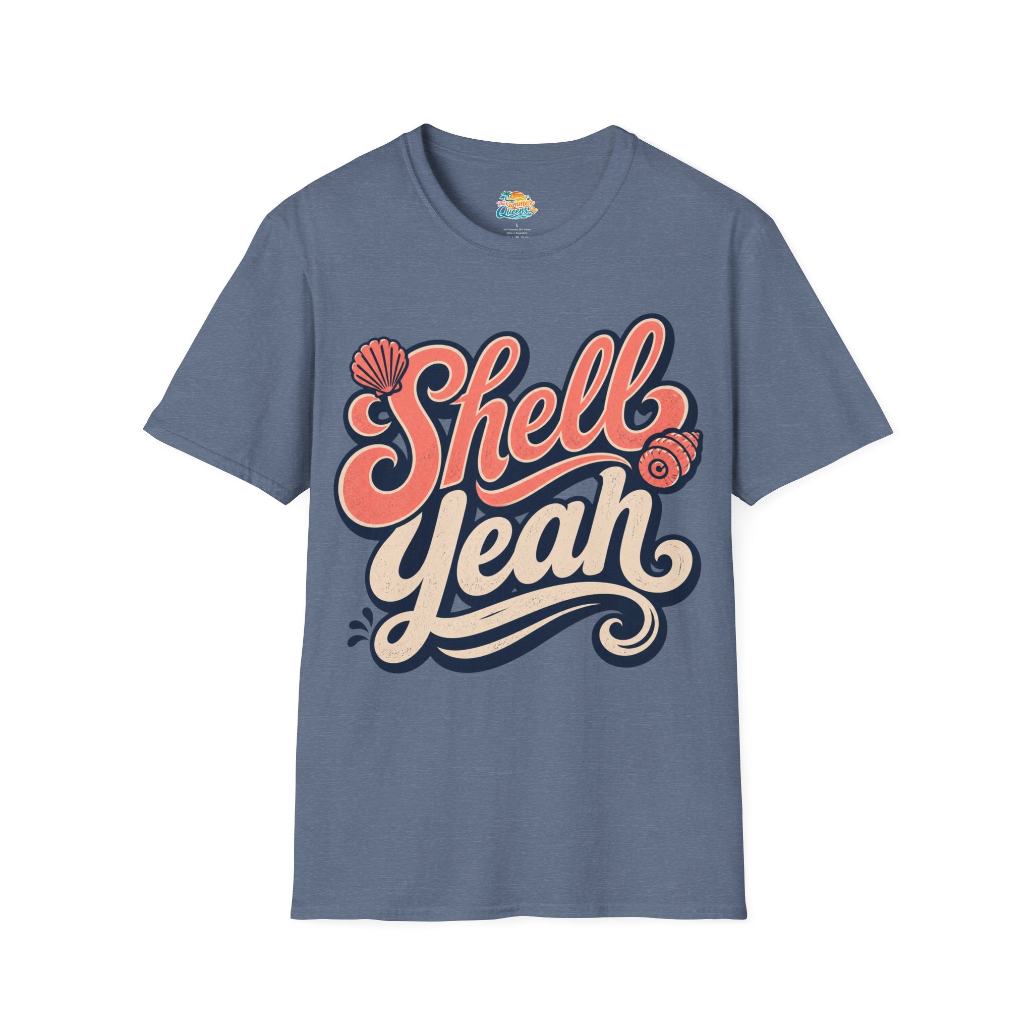Shell Yeah T-Shirt — Retro Beachy Seashell Graphic Tee