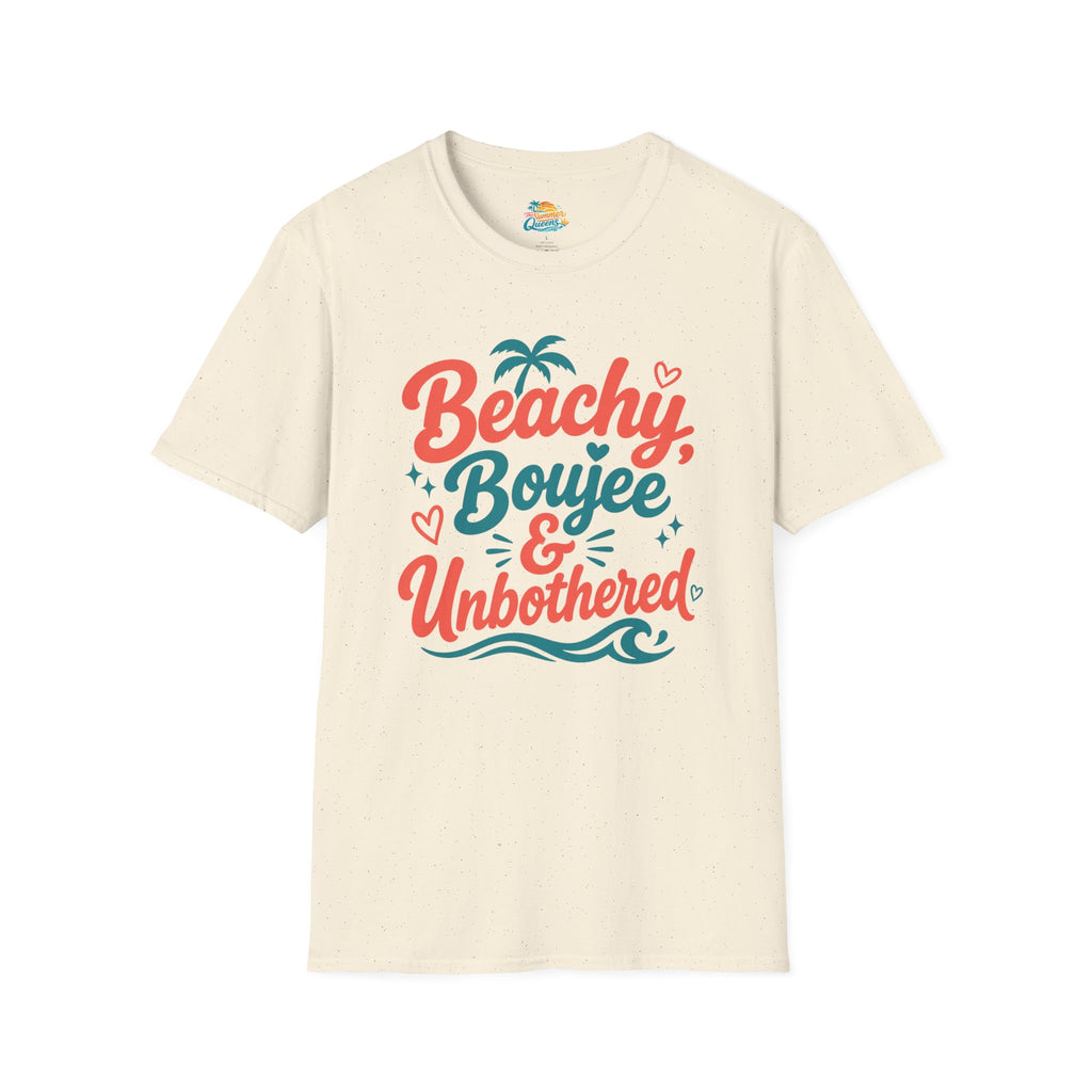 Beachy, Boujee & Unbothered T-Shirt — Tropical Summer Graphic Tee