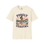 Purely Coastal Queen T‑Shirt — Vintage Beach Swim Graphic