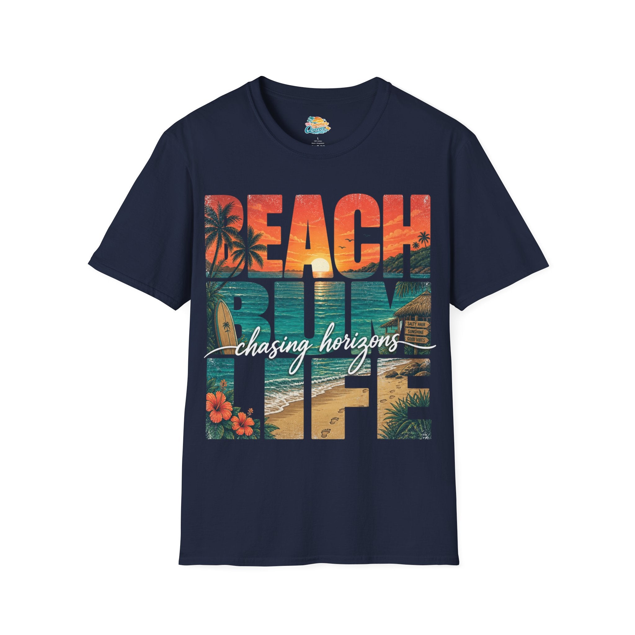 Beach Bum Life T-Shirt – Tropical Surfing Vacation Graphic Tee