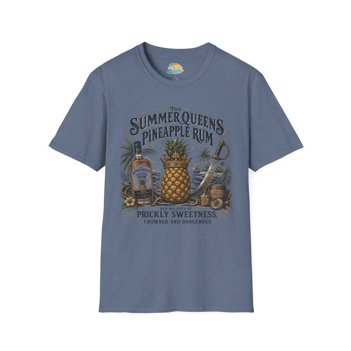 The Summer Queens Pineapple Rum Bottle T-Shirt