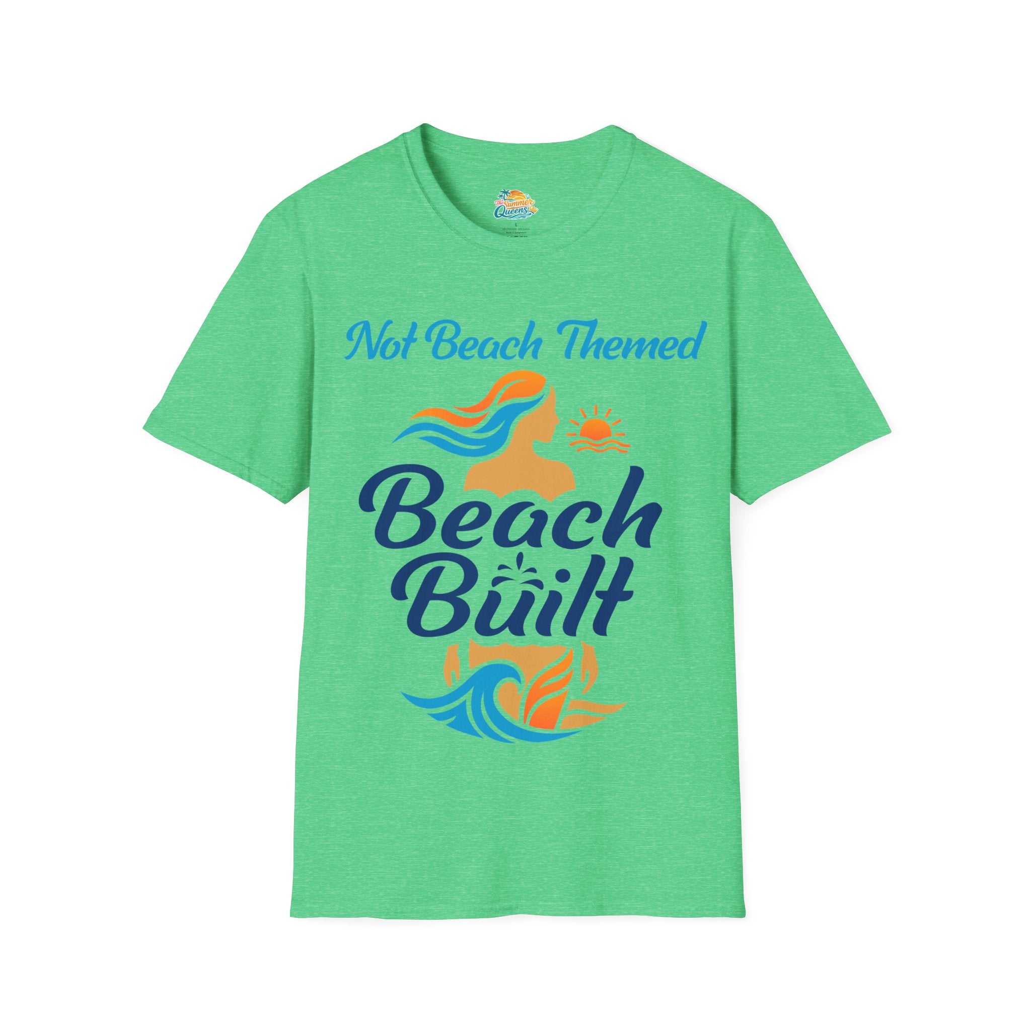 Not Beach Themed, Beach Built T-Shirt — Summer Graphic Tee