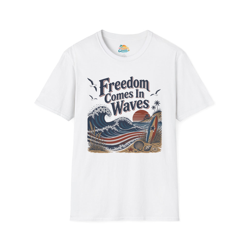 Freedom Comes In Waves T-Shirt
