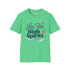 Low Tide, High Spirits Beach T-Shirt