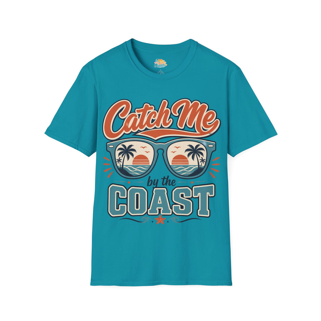 Catch Me by the Coast T-Shirt — Retro Sunglasses Beach Graphic Tee