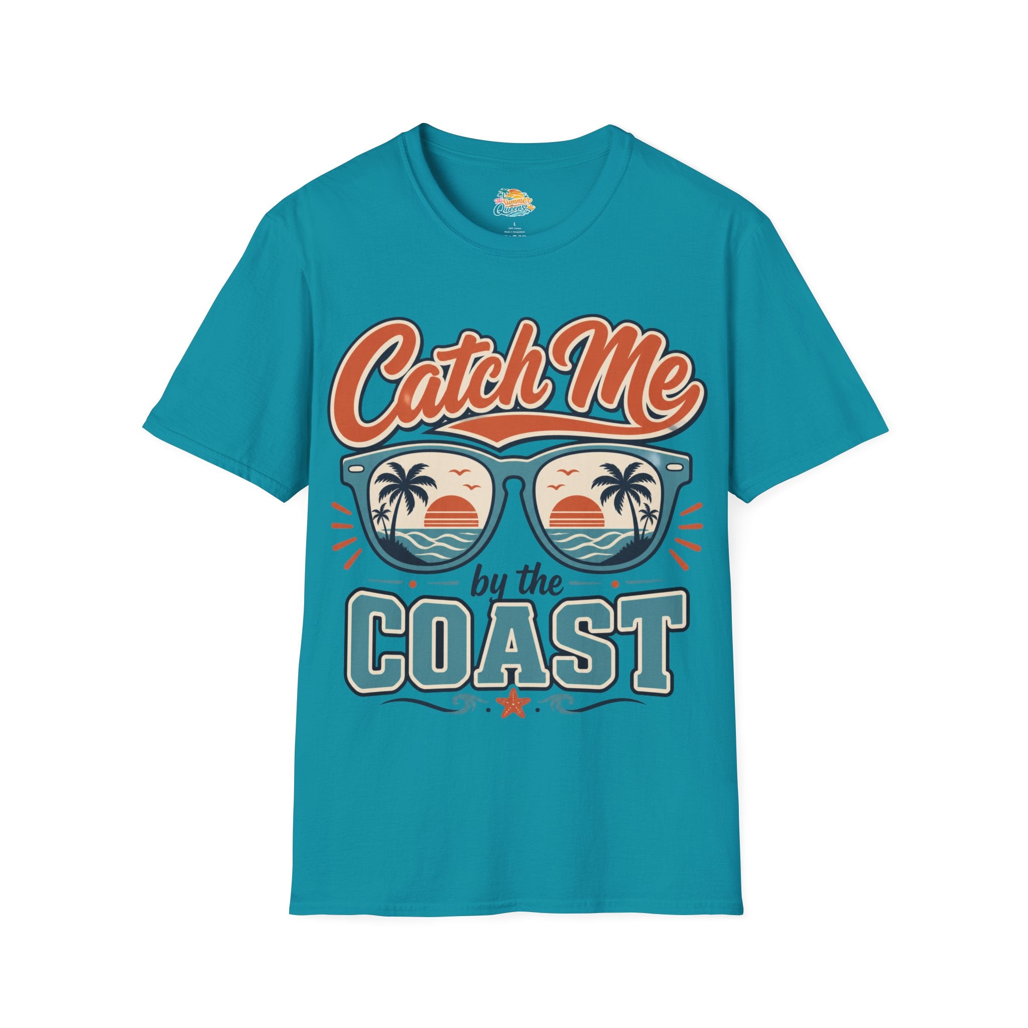 Catch Me by the Coast T-Shirt — Retro Sunglasses Beach Graphic Tee