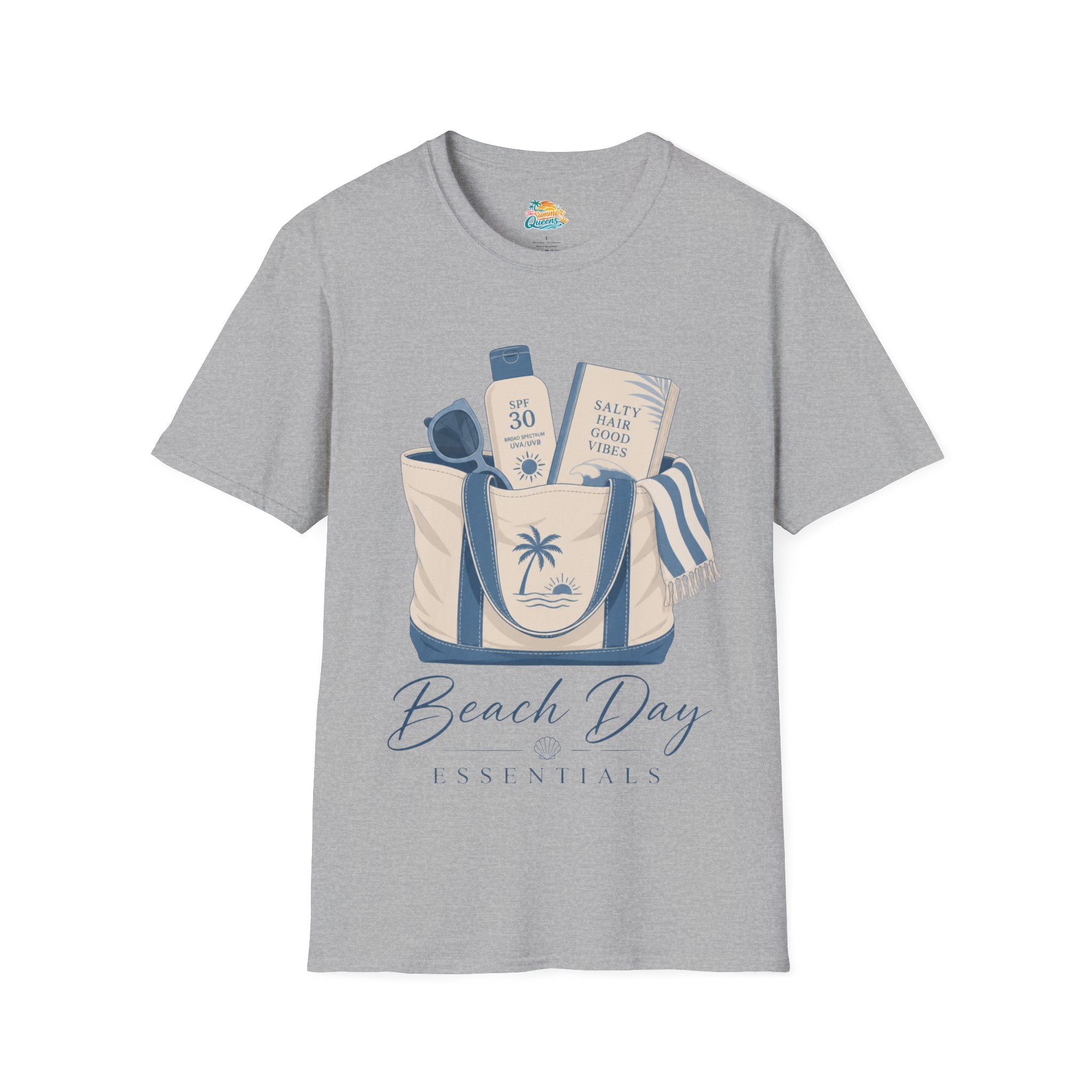 Beach Day Essentials T-Shirt — Summer Tote Graphic Tee