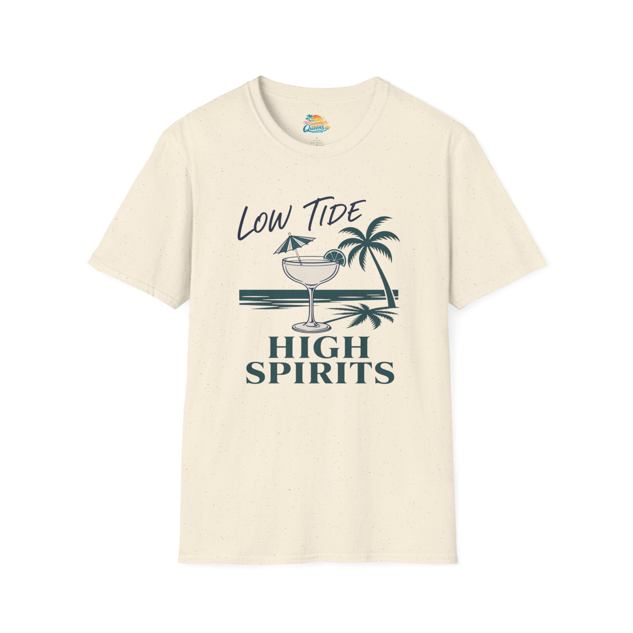 Low Tide High Spirits Cocktail T‑Shirt